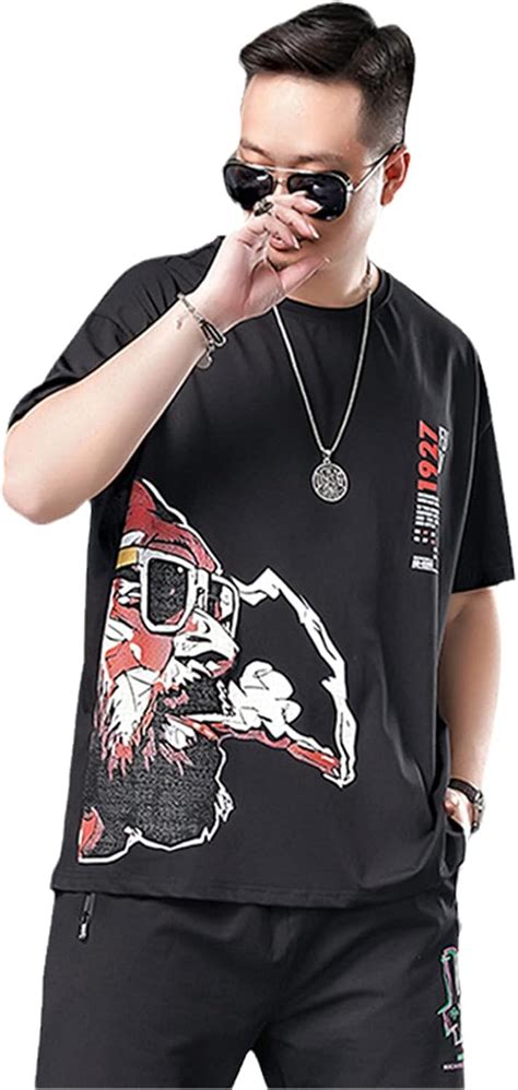 Baggy Tshirts Men Streetwear Oversize Tees Tops Summer T Shirts Short Sleeve Plus Size Male