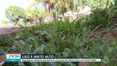 Jornal de Rondônia 2ª edição Usuários da praça do Skate Park em Porto