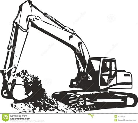 Mini Excavator Vector at Vectorified.com | Collection of Mini Excavator Vector free for personal use