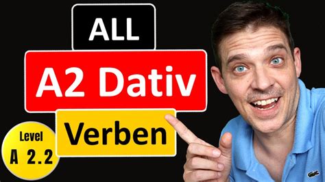 German Dative Verbs All A2 Level Dative Verbs Yourgermanteacher