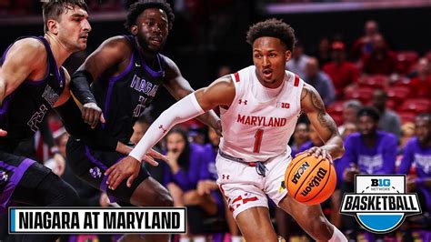 Niagara At Maryland Highlights Big Ten Men S Basketball Nov