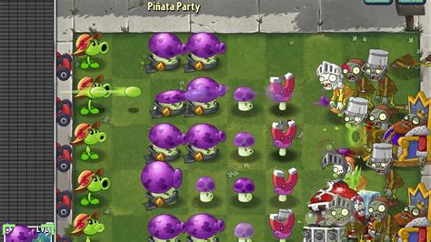 Pvz Pi Ata Party Puff Shroom Fume Shroom Repeater Youtube