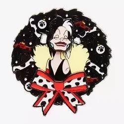 Cruella De Vil Hot Topic Villains Wreath Mystery Collection Loungefly Disney Pin
