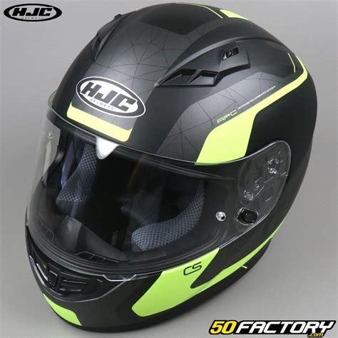 Full Face Helmet HJC CS 15 Dosta MC4HSF Black And Yellow Motorcycle