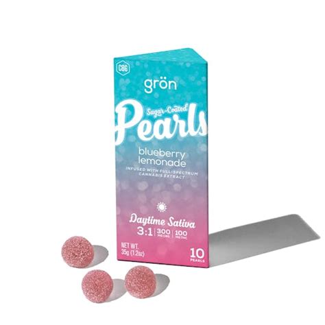 Grön 3 1 Blueberry Lemonade Pearls Daytime Sativa Grön Edibles