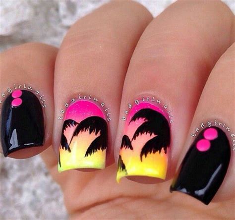 Pin By Anita Fields On Beauty And Makeup Palm Tree Nail Art Palm