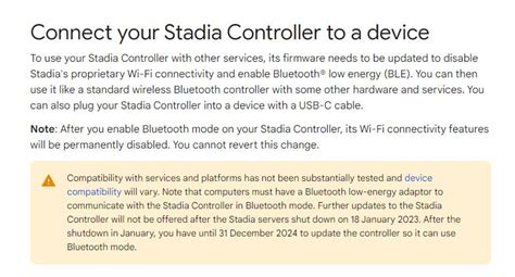 Extended By One Year Google Stadia Controllers Can Enable Bluetooth