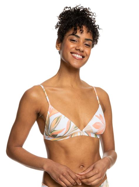 Roxy Bikinis Mujeres Beach Classics Top De Bikini Triangular Para