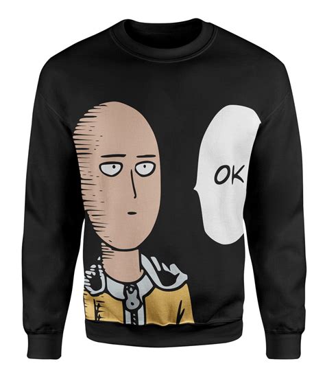 Moletom Blusa One Punch Man Saitama Oppai Mang Genos