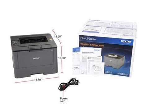 Open Box Brother Hl L5200dw Monochrome Laser Printer With Wireless