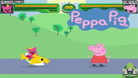 M U G E N Battles Pinkfong Vs Peppa Pig Baby Shark Vs Peppa Pig