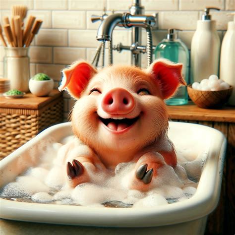 Download Pig, Piglet, Full Bath. Royalty-Free Stock Illustration Image - Pixabay