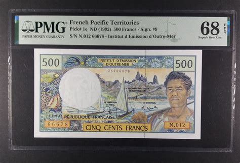 French Pacific Territories Francs Institut D Emission D Outre