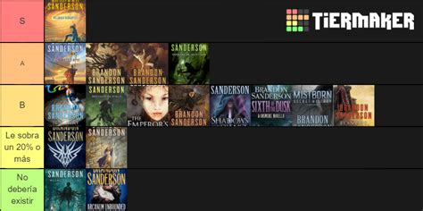 Cosmere Con Las Ediciones En Español Tier List Community Rankings Tiermaker