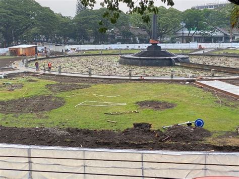 Masuk Minggu Ketujuh Ini Progres Revitalisasi Alun Alun Tugu Kota