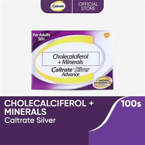 Caltrate Silver Advance Cholecalciferol Minerals S Shopee