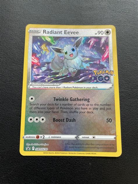 Radiant Eevee Swsh Pokemon Pok Mon Card Hobbies Toys Toys