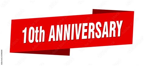 Th Anniversary Banner Template Th Anniversary Ribbon Label Sign