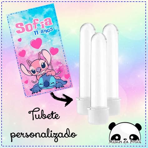 Tubete Personalizado Angel E Stitch Elo7 Produtos Especiais