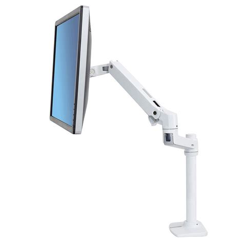 Ergotron Lx Desk Mount Lcd Monitor Arm Tall Pole Blanc Bras Pied Ldlc