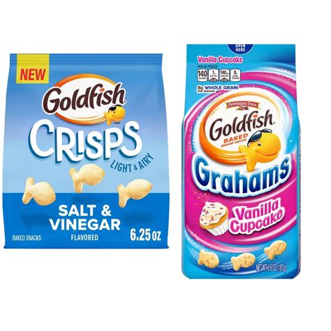 Pepperidge Farm Goldfish Salt And Vinegar Crisps And Vanilla Cupcake