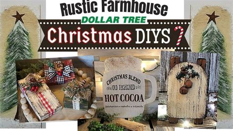 4 HIGH END DOLLAR TREE FARMHOUSE CHRISTMAS DIYS FARMHOUSE HOME DECOR