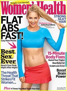 Anna Kournikova Covers ‘Women’s Health’ November 2011 | Anna Kournikova ...