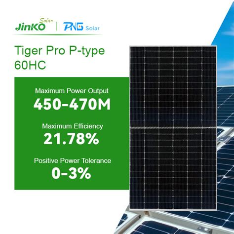 Jinko Tiger Pro P Type 450w 460watt 470w Mono Facial Module Solar Pv