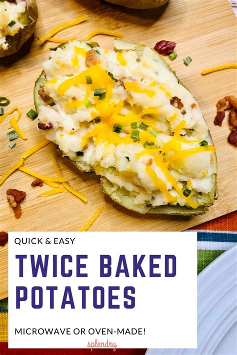 The Best Twice Baked Potatoes You Can Make In The Microwave Splendry