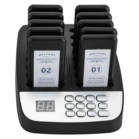 Restaurant Paging System Guest Queuing Pager Queuing Wireless