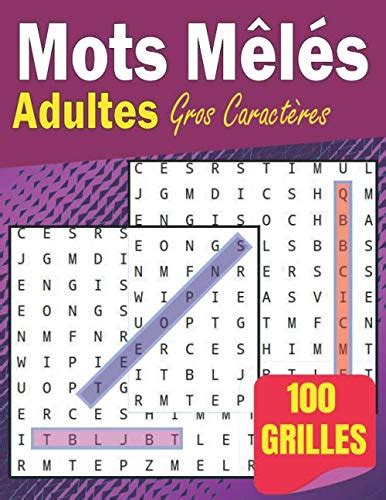 Buy Mots M L S Adultes Gros Caract Res Grilles Livre De Jeux Mots