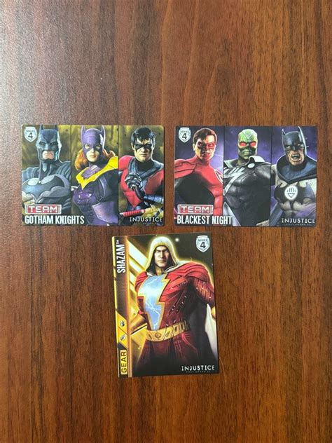 Injustice Team And Gear Cards Series Hobbies Toys Toys Games On