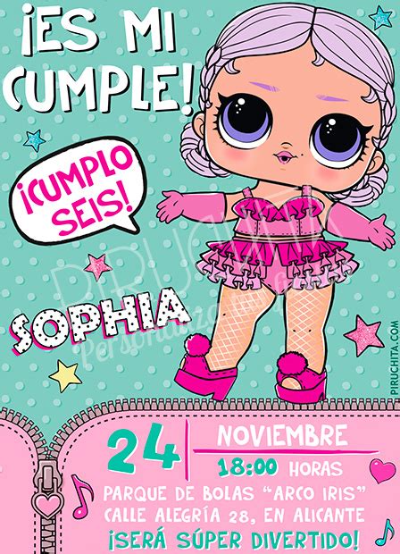 Invitacion De Cumpleanos De Lol Surprise Dolls Para Imprimir Bobotemp