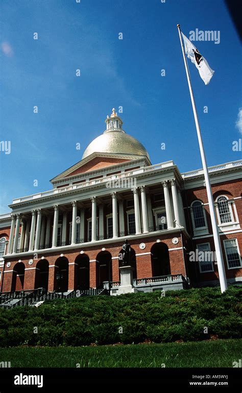 State House Boston Massachusetts New England Usa Designed By