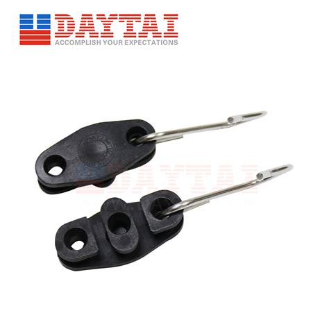 Ftth Drop Cable Clamp S Type Plastic Fiber Optic Line Fitting Clamp