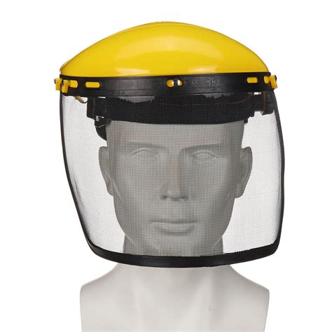 Yellow Safety Helmet Full Face Mask Chainsaw Brushcutte Mesh For Lawn Shop2india Gateway