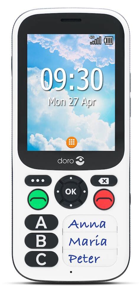 Téléphone portable senior Doro Secure 780X blanc