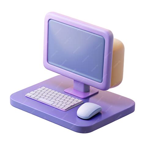 Современный компьютерный монитор с клавиатурой Шаблон экрана ...