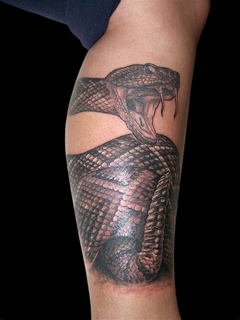 Realistic Rattlesnake Tattoo