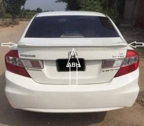 Honda Civic Rebirth Trunk Lip Spoiler White Auto Brand House