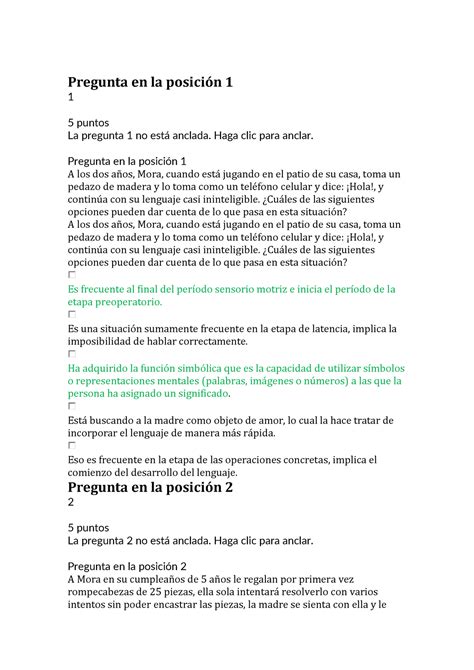 Tp1 psicología tp psicologia Pregunta en la posiciÛn 1 1 5 puntos