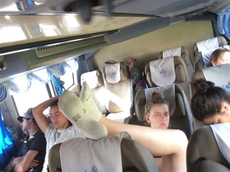 An ‘arrogant Travellers Stinky Feet Caused Outrage On A Packed Bus In