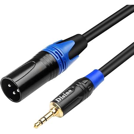 Amazon Tisino 3 5mm To XLR Cable Unbalanced Mini Jack 1 8 Inch To