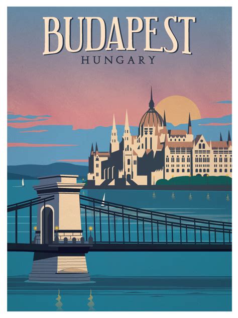 Vintage Budapest Poster Vintage Travel Posters Travel Posters