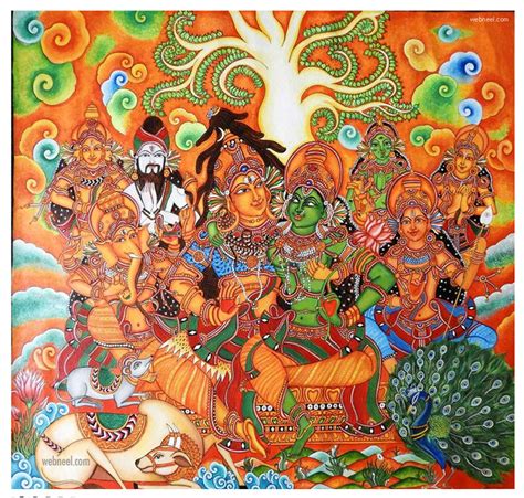 40 Best Traditional Kerala Mural paintings from Top artists | Part 2