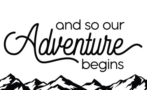 And So Our Adventure Begins SVG PNG Wedding Aisle Table Sign Etsy