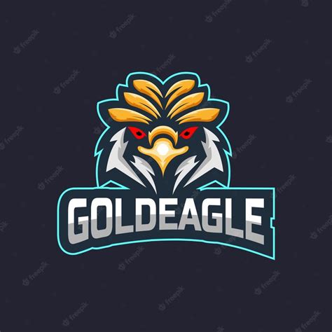 Premium Vector | Gold eagle logo design