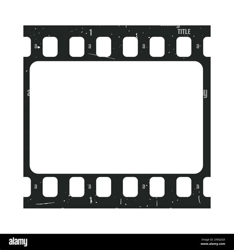 Vintage Retro Movie Film Strip Isolated On White Background Film Strip