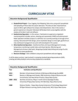 Chris Curriculum Vitae 2015 V 3 PDF