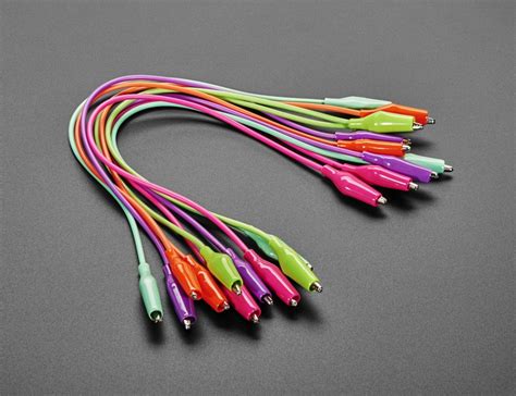 NEW PRODUCT Colorful Clips Tropical Alligator Test Clip Leads 10